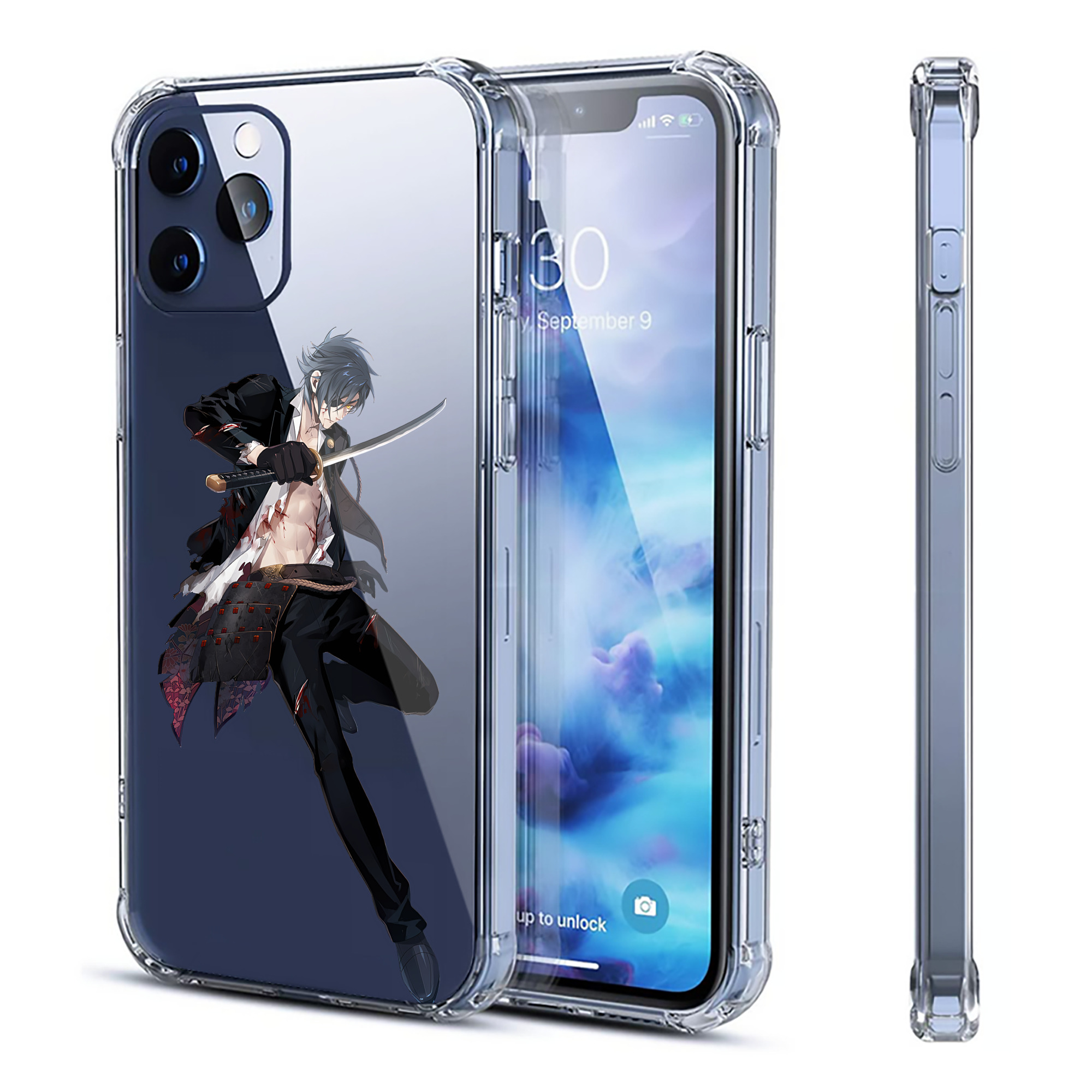 （画像用） 刀剣乱舞 Touken Ranbu 【iPhone 12シリーズ対応】透明スマホケース（クリアソフトケース）